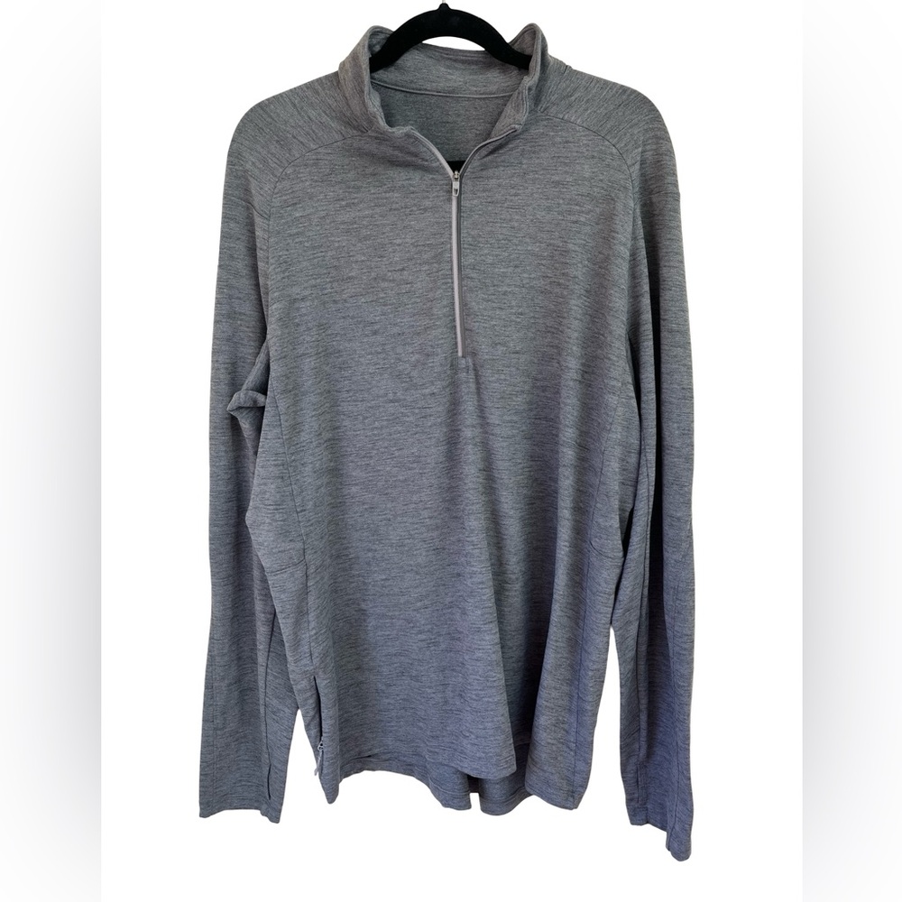 Lululemon Men’s Surge Warm 1/2 Zip Pullover Heathered Grey XXL Running Golf
